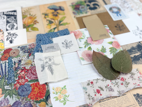 Botanical and Nature Ephemera Scrapbooking Kit
