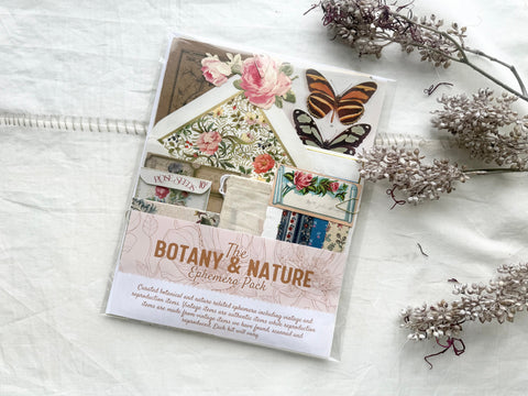 Botanical and Nature Ephemera Scrapbooking Kit