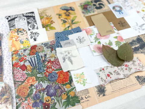 Botanical and Nature Ephemera Scrapbooking Kit