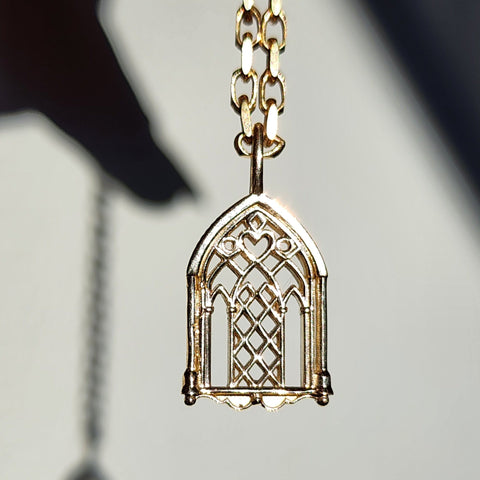 Cathedral Window ~ 14K Gold Pendant
