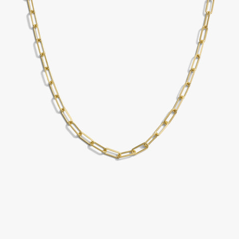 Classic Paperclip Chain ~ Sterling or 14K Gold Vermeil