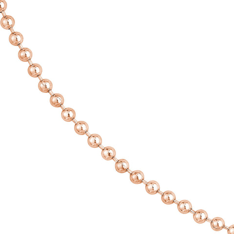 3mm Ball Chain ~ Solid Gold Ball Chain