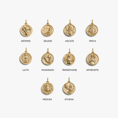 Goddess Necklace, Assorted - Gold Vermeil or Sterling Silver