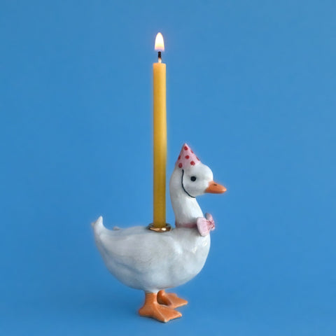 Whimsical Goose Cake Topper - Pink