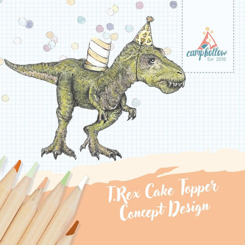 T.Rex Cake Topper ~ Dinosaur Birthday Decor