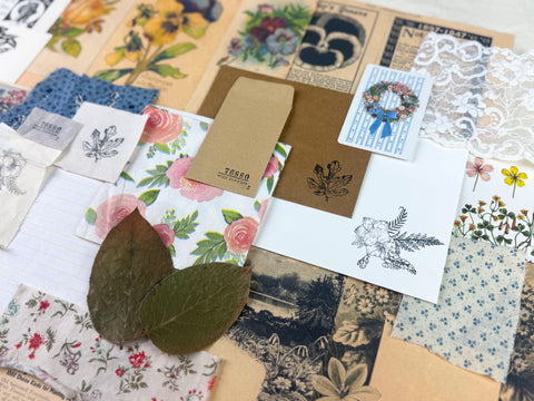 Botanical and Nature Ephemera Scrapbooking Kit