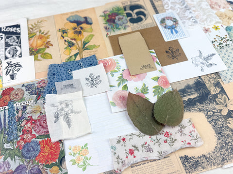 Botanical and Nature Ephemera Scrapbooking Kit