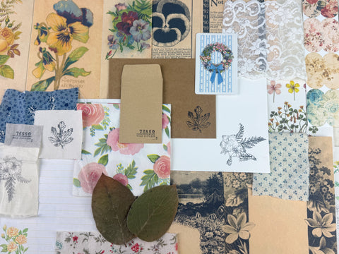 Botanical and Nature Ephemera Scrapbooking Kit