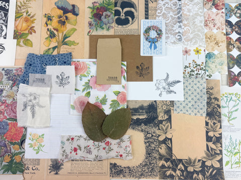 Botanical and Nature Ephemera Scrapbooking Kit