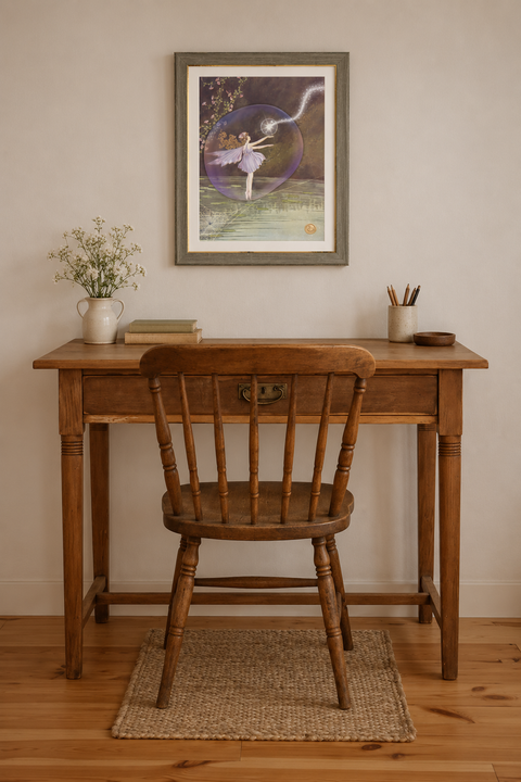 Bubbles of Wonder ~ Reimagined Vintage Fairy Fine Art