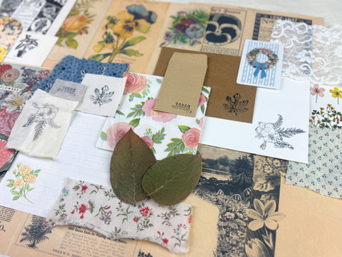 Botanical and Nature Ephemera Scrapbooking Kit