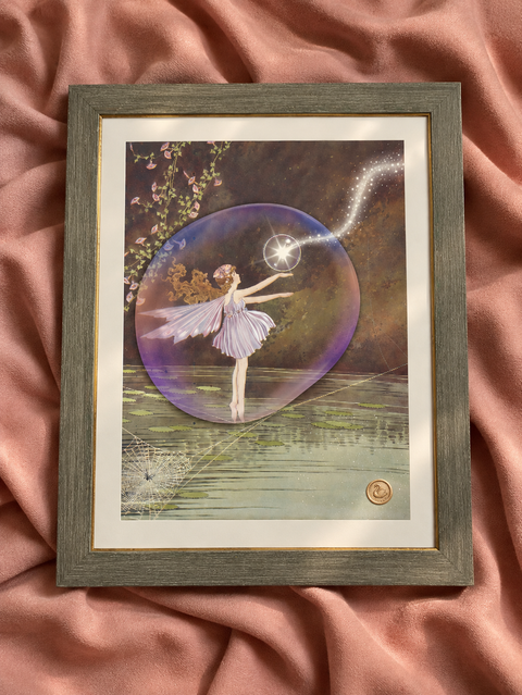 Bubbles of Wonder ~ Reimagined Vintage Fairy Fine Art