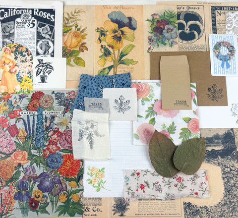 Botanical and Nature Ephemera Scrapbooking Kit