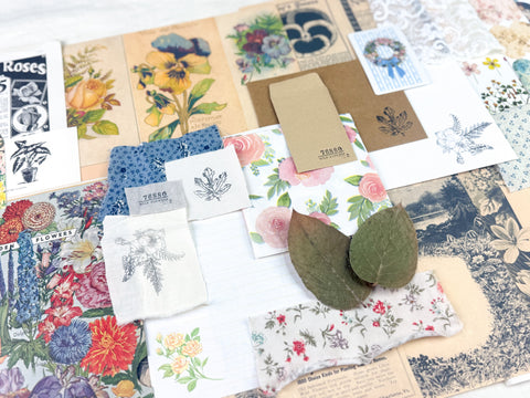 Botanical and Nature Ephemera Scrapbooking Kit