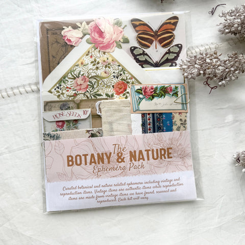 Botanical and Nature Ephemera Scrapbooking Kit