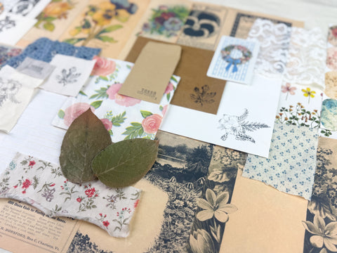 Botanical and Nature Ephemera Scrapbooking Kit
