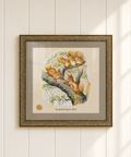 Squirrels on a Tree, Feat. Beatrix Potter Illustration ~ Gold Frame