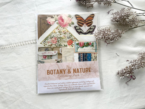 Botanical and Nature Ephemera Scrapbooking Kit
