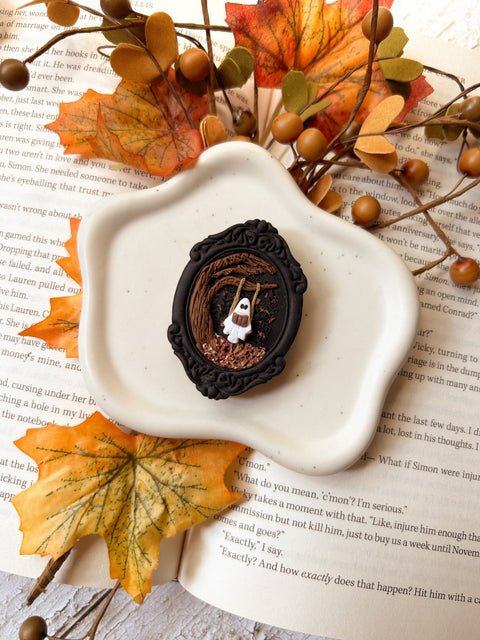 Bookish Ghostie ~ Handmade Phone Grip Cover