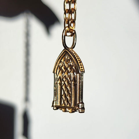 Cathedral Window ~ 14K Gold Pendant