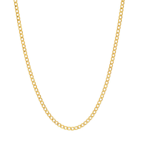 2.25mm Curb Chain ~ 14K Gold