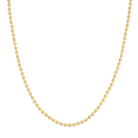 3mm Ball Chain ~ Solid Gold Ball Chain