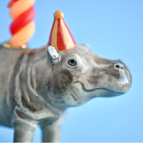 Hippo Cake Topper ~ Zoo Theme Birthday